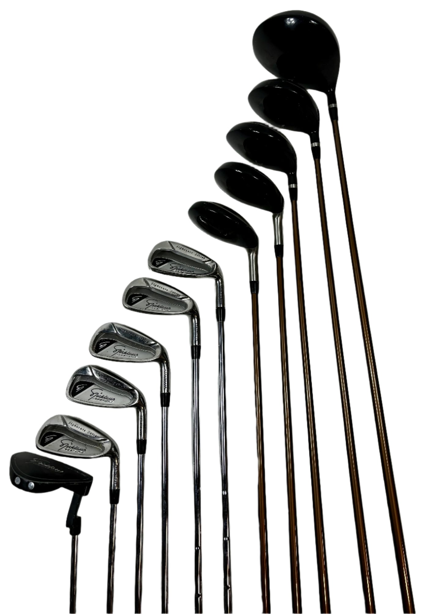 11 piece Golden Bear Jack Nicklaus Signature Series MV-20 Putter, Irons, Woods, Hybrids, Driver